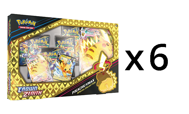 Pokemon Crown Zenith Special Collection - Pikachu VMAX CASE (6 Boxes)